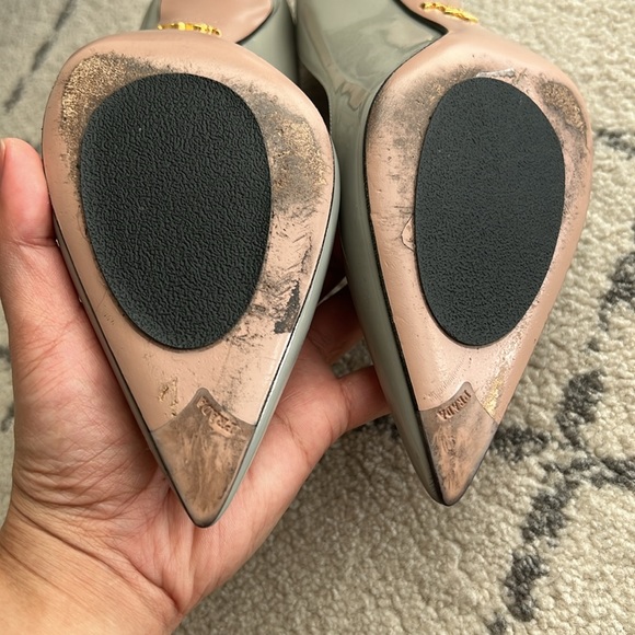 Prada Saffiano Stilleto Pumps Heels Pointed Toe sz 6 / 36 - Picture 12 of 15